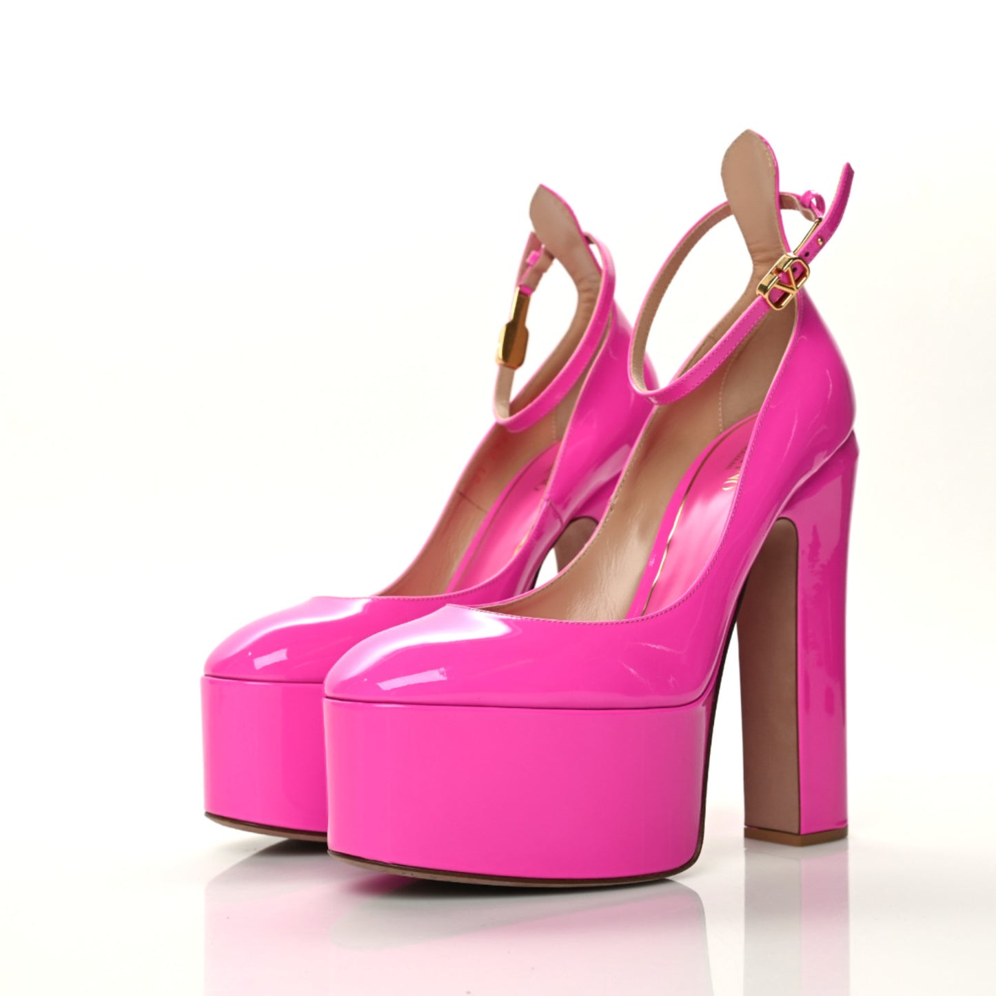 Patent Tan-Go 55/155mm Platform Pumps 39 Pink PP