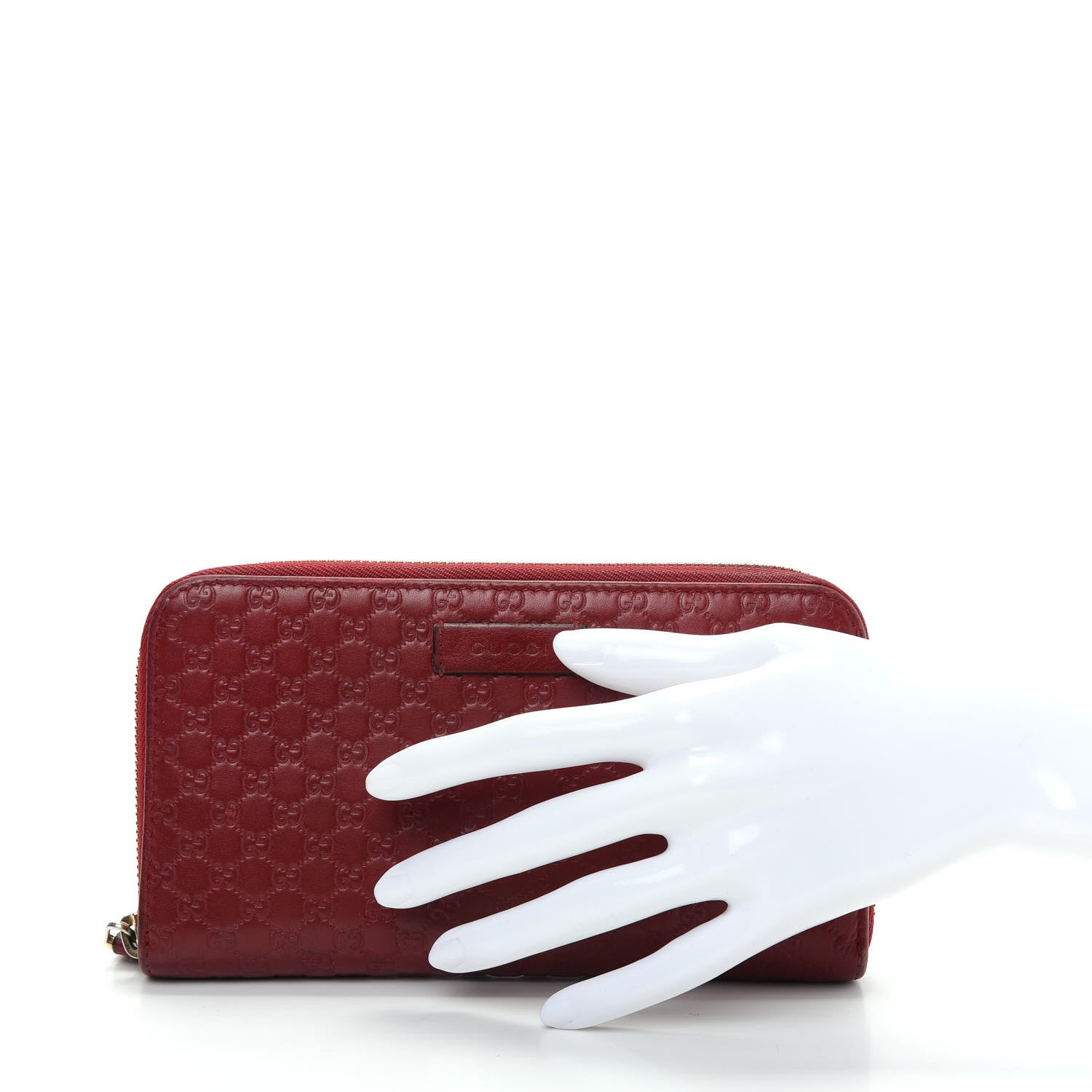 Gucci Microguccissima Zip Around Wallet Red 2 of 11