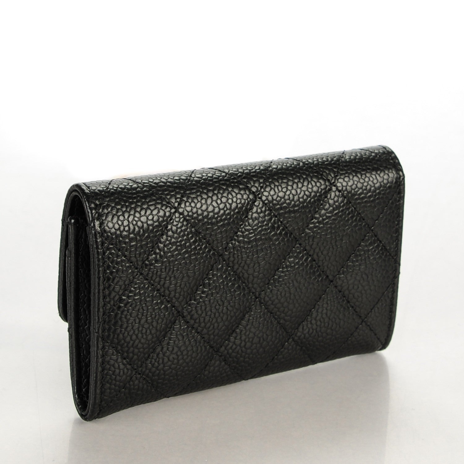Chanel Caviar Quilted Flap Card Holder Black 3 of 9