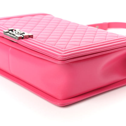 Chanel Lambskin Quilted Large Boy Flap Pink 7 of 10