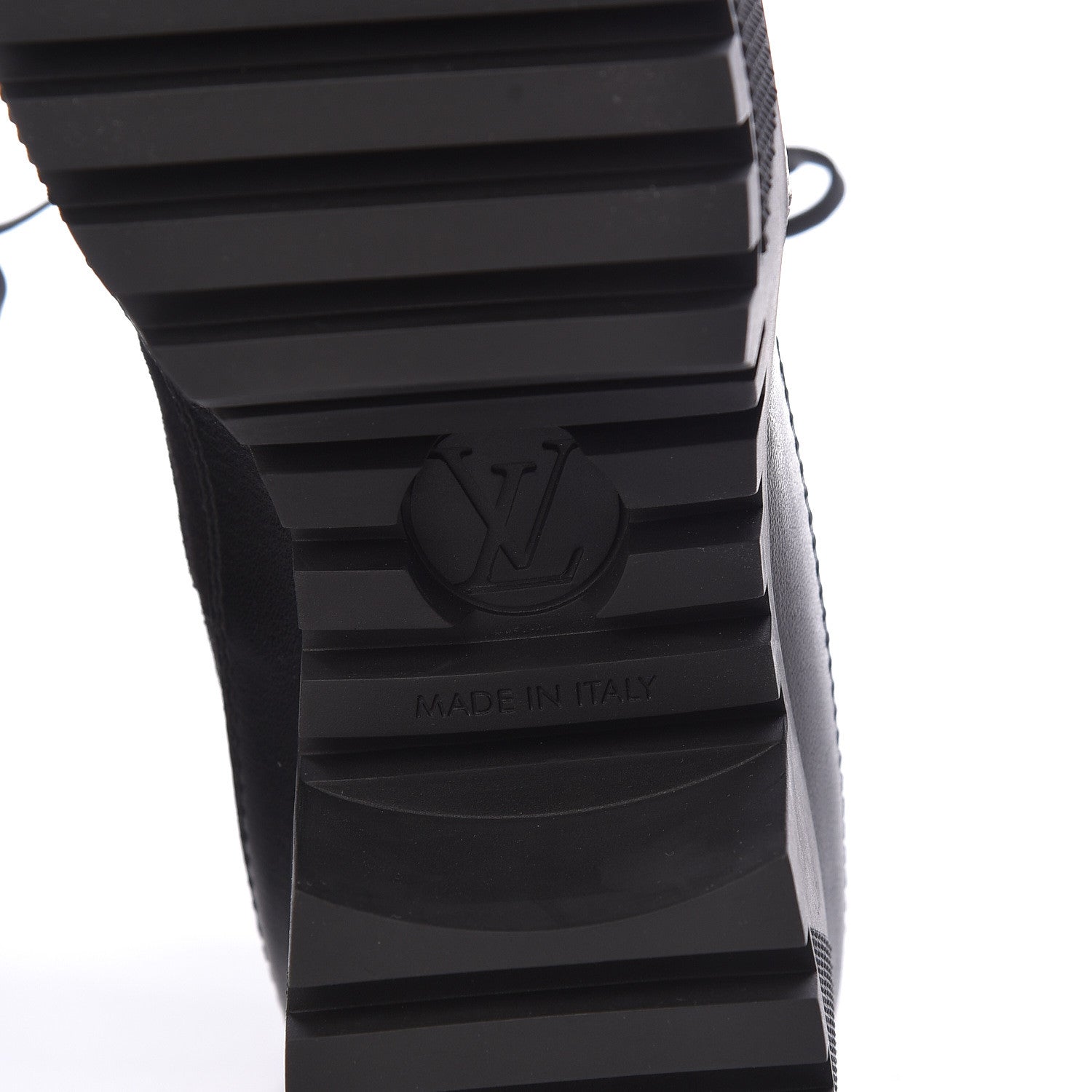 Louis Vuitton Suede Calfskin Monogram LV Black Heart Laureate Platform Desert Boots 37 Black 7 of 10