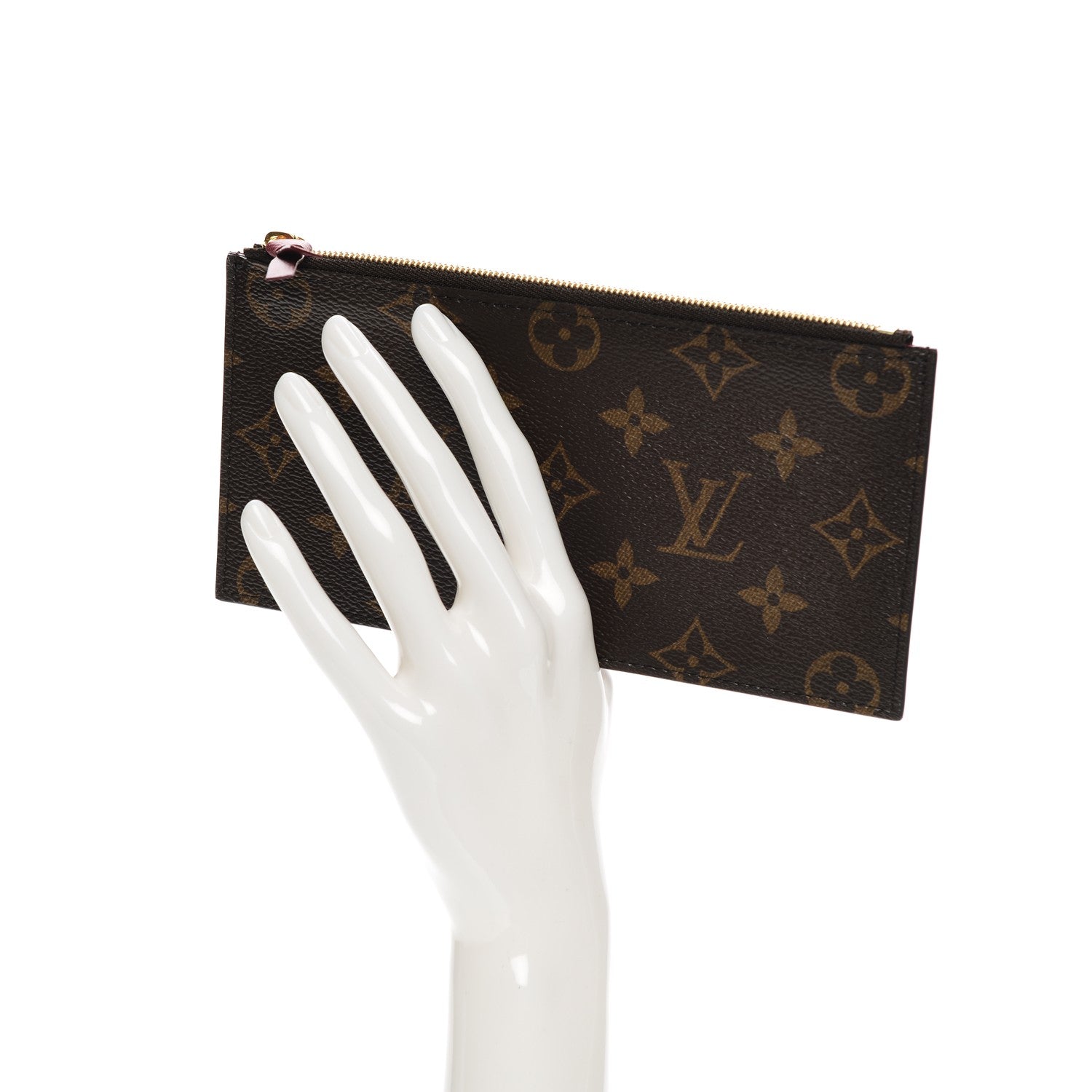 Louis Vuitton Monogram Felicie Chain Wallet Zippered Insert 2 of 6