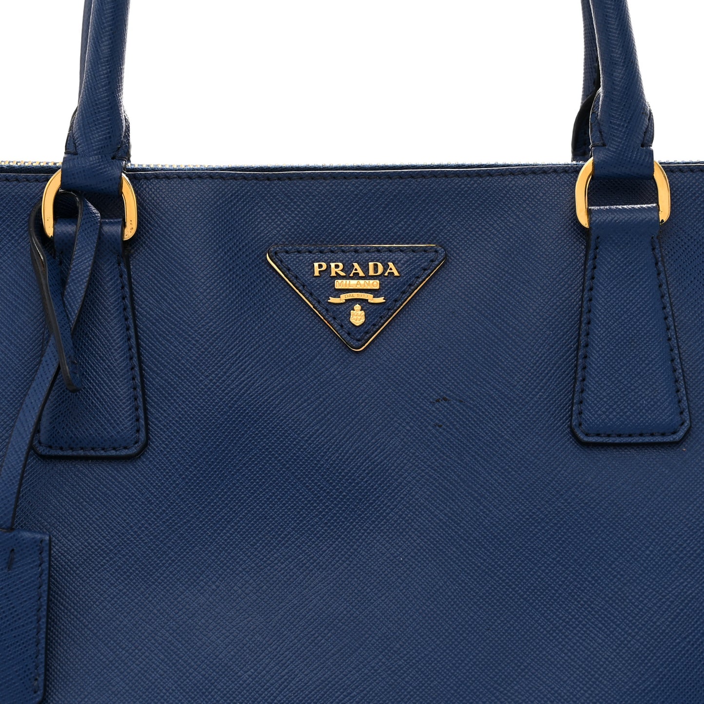 Saffiano Lux Extra Large Galleria Double Zip Tote Bluette