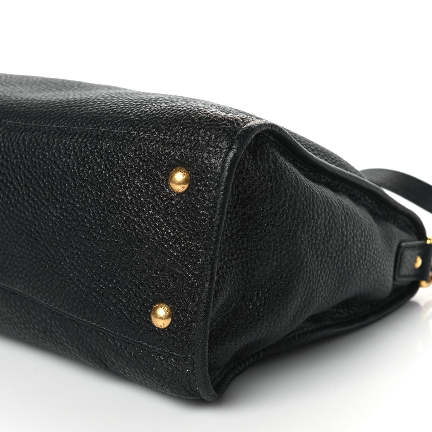Prada Vitello Daino Shopping Satchel Black 8 of 8
