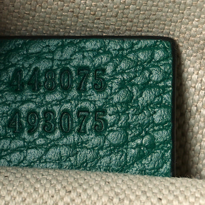 Gucci Dollar Calfskin Crystal Web Medium Dionysus Bamboo Top Handle Bag Emerald 7 of 9