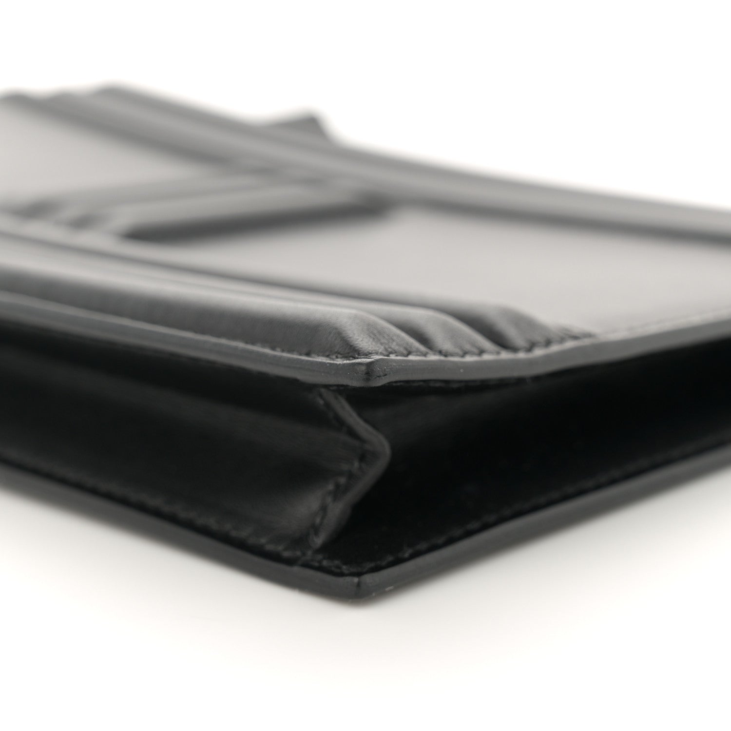 Hermes Tadelakt Kelly Cadena Clutch Black 9 of 11