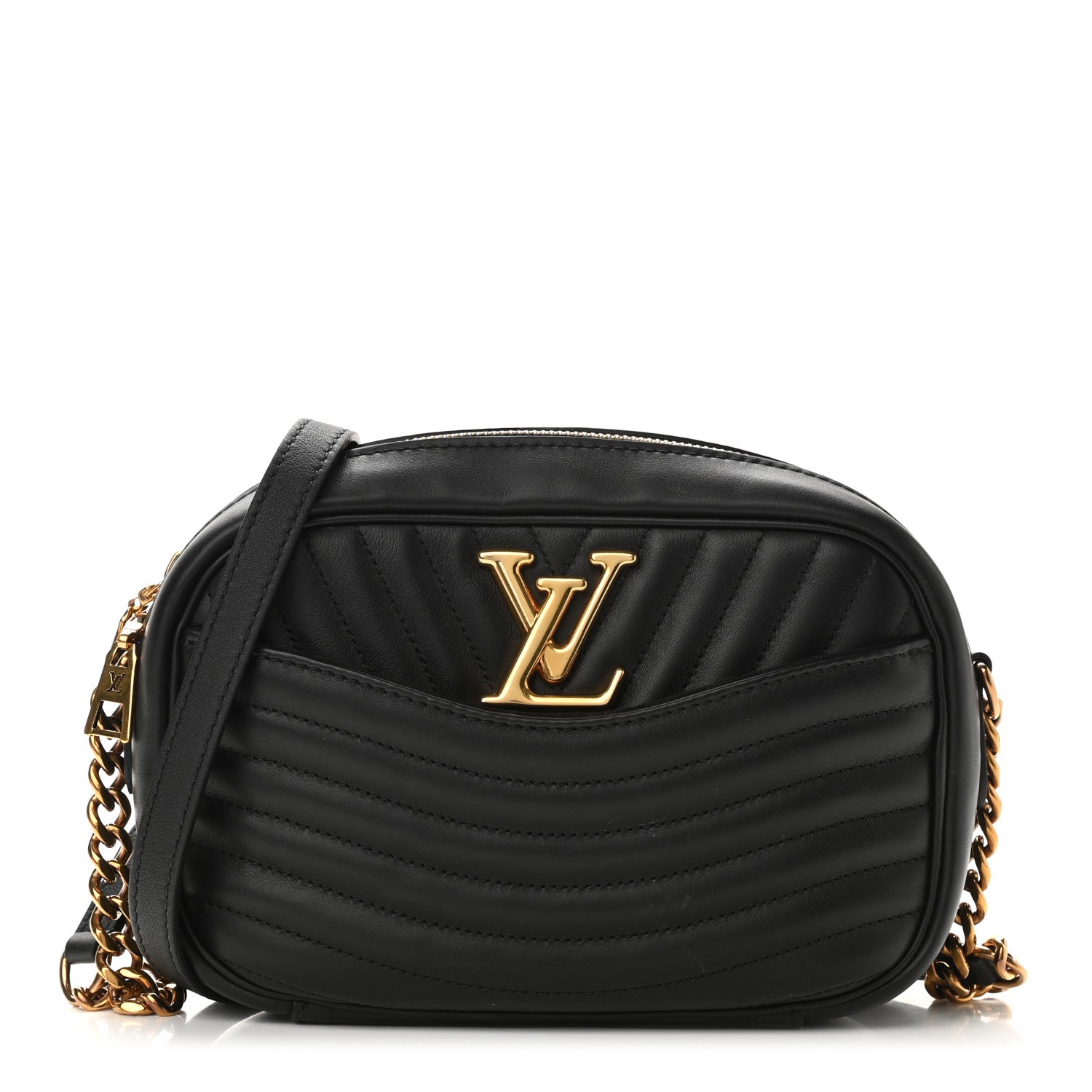 Louis Vuitton Calfskin New Wave Camera Bag NV Black 1 of 9
