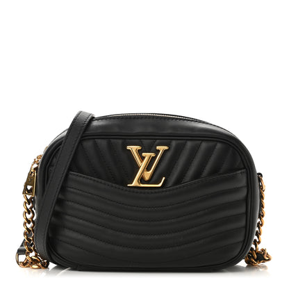 Louis Vuitton Calfskin New Wave Camera Bag NV Black 1 of 9