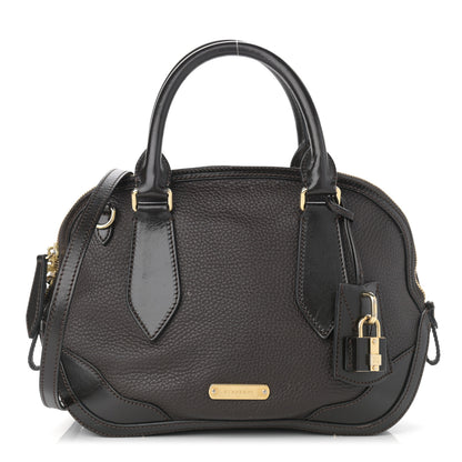 Burberry Grainy Calfskin Small Orchard Bowling Bag Chocolate 1 of 10