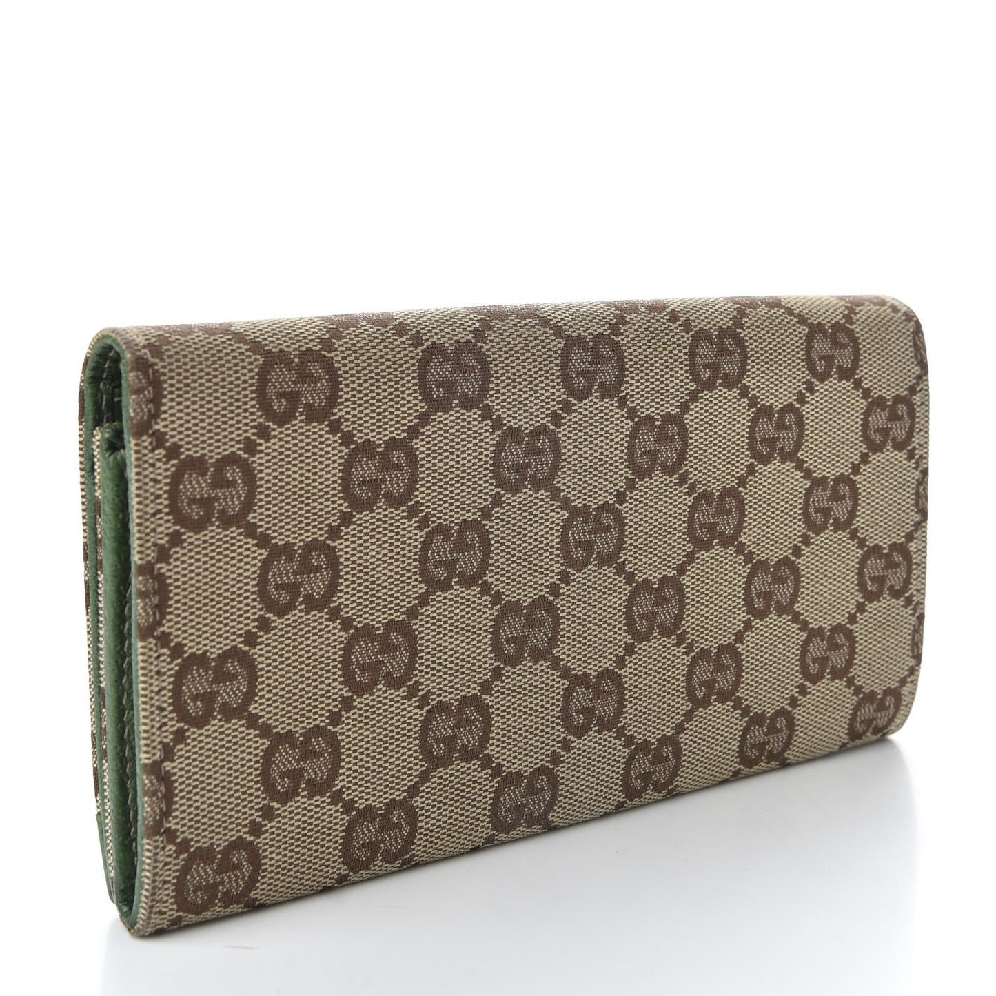 Monogram Studded Continental Wallet Green