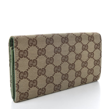 Gucci Monogram Studded Continental Wallet Green 3 of 7