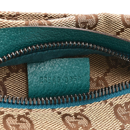 Gucci GG Monogram Web Double Pocket Belt Bag Turquoise 7 of 9