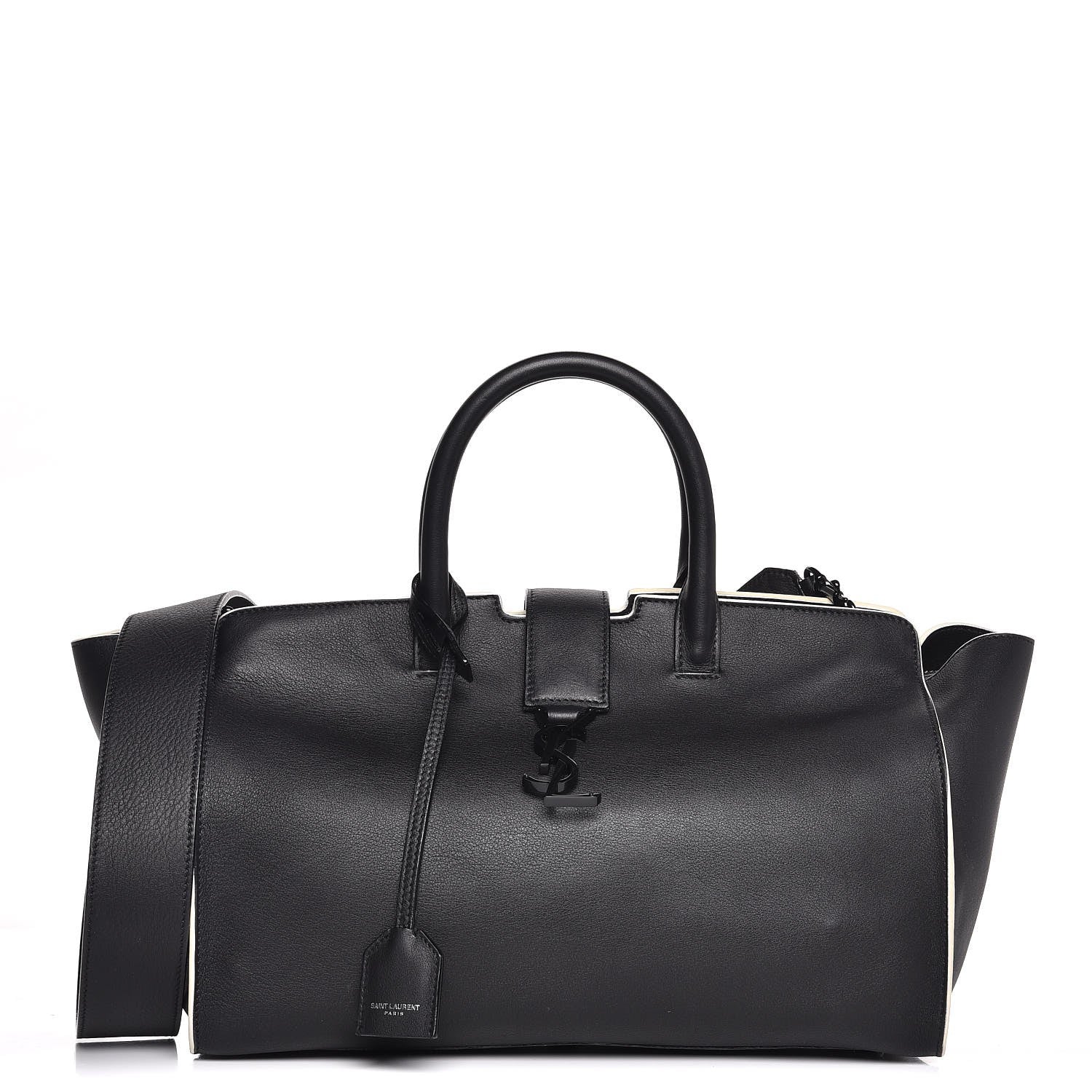 Saint Laurent Calfskin Small Monogram Downtown Cabas Black 1 of 7