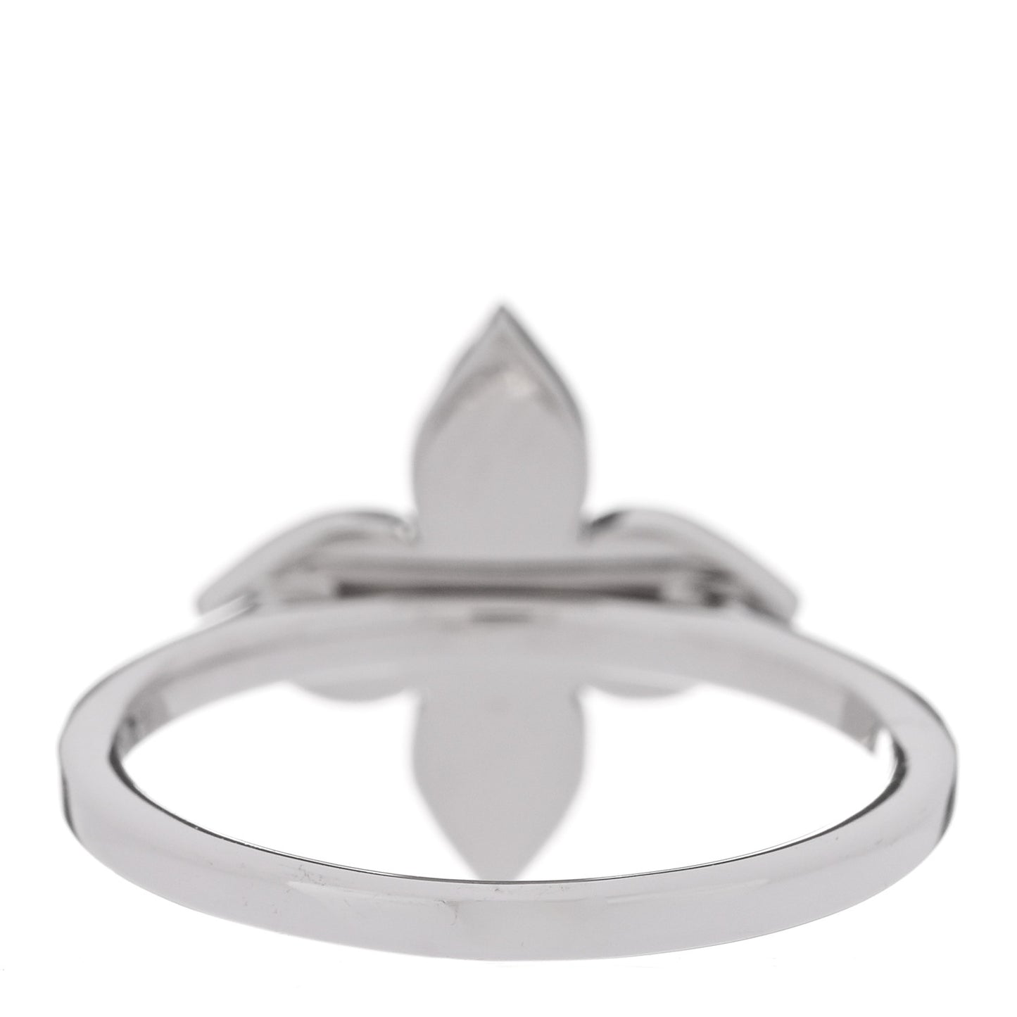 18K White Gold Diamond Star Blossom Ring 53 6.5