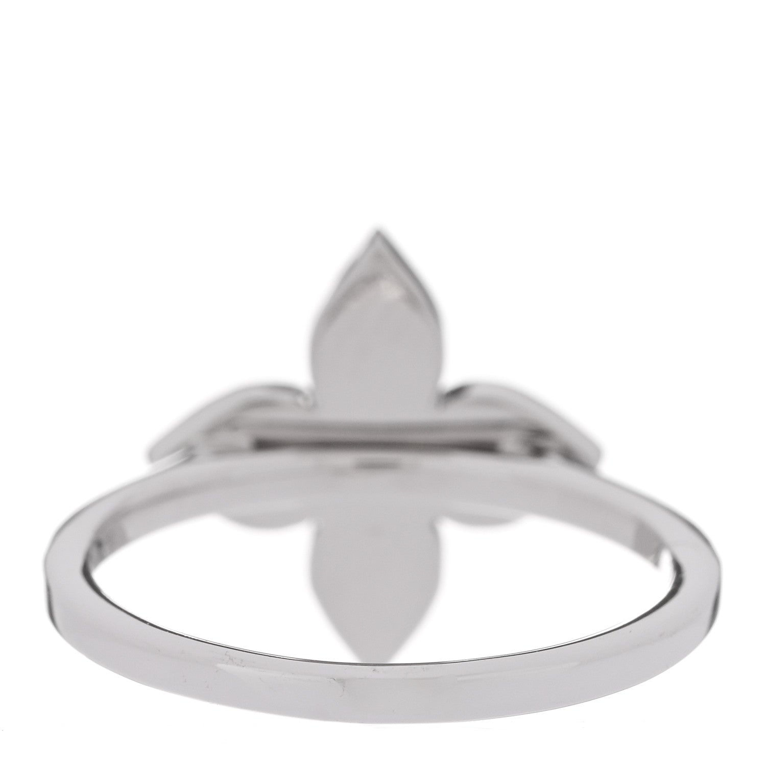 Louis Vuitton 18K White Gold Diamond Star Blossom Ring 53 6.5 3 of 7