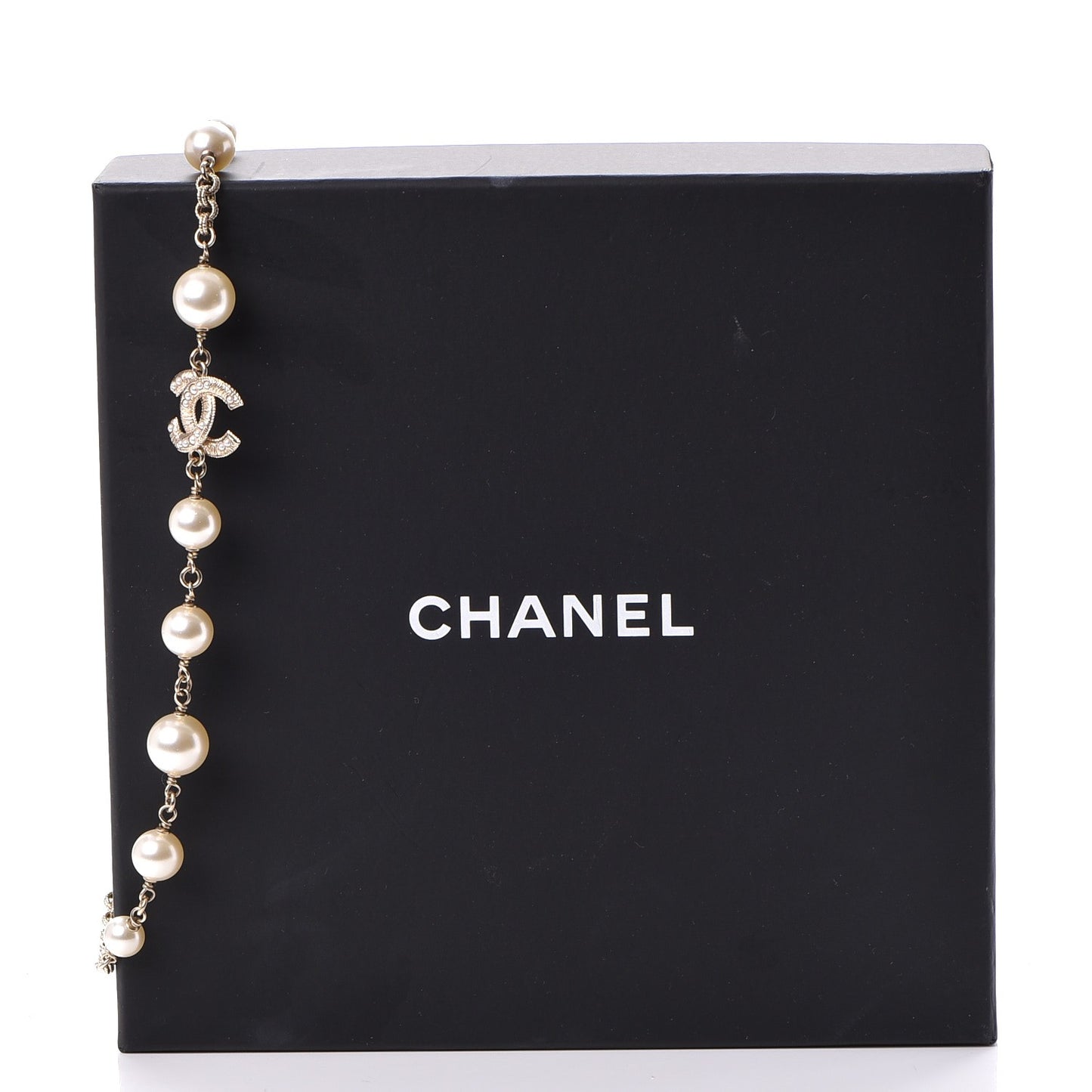 Irregular Pearl CC Short Necklace Gold