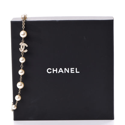 Chanel Irregular Pearl CC Short Necklace Gold 7 of 7