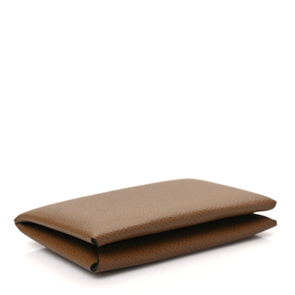 Hermes Epsom Verso Calvi Duo Card Case Alezan Biscuit 4 of 7
