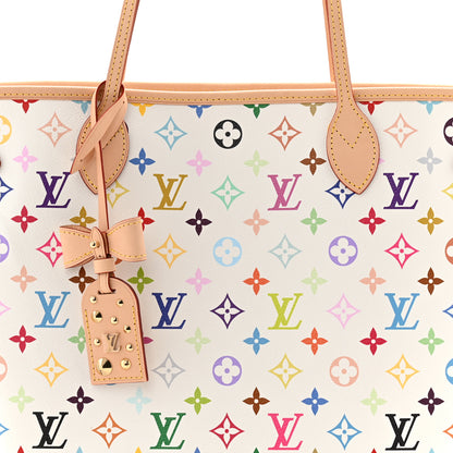 Louis Vuitton LV X TM Monogram Multicolor Neverfull MM White 8 of 11