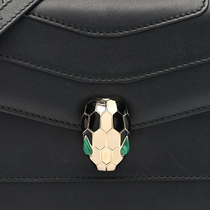 Bulgari Calfskin Serpenti Forever Crossbody Bag Black 8 of 10