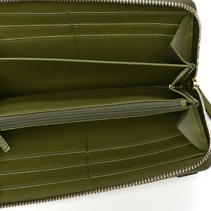 Gucci GG Supreme Monogram Nice Zip Around Wallet Green 4 of 7