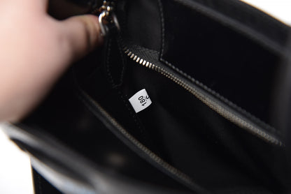 Prada Calfskin Tessuto Nylon Ouverture Bucket Bag Black 7 of 10