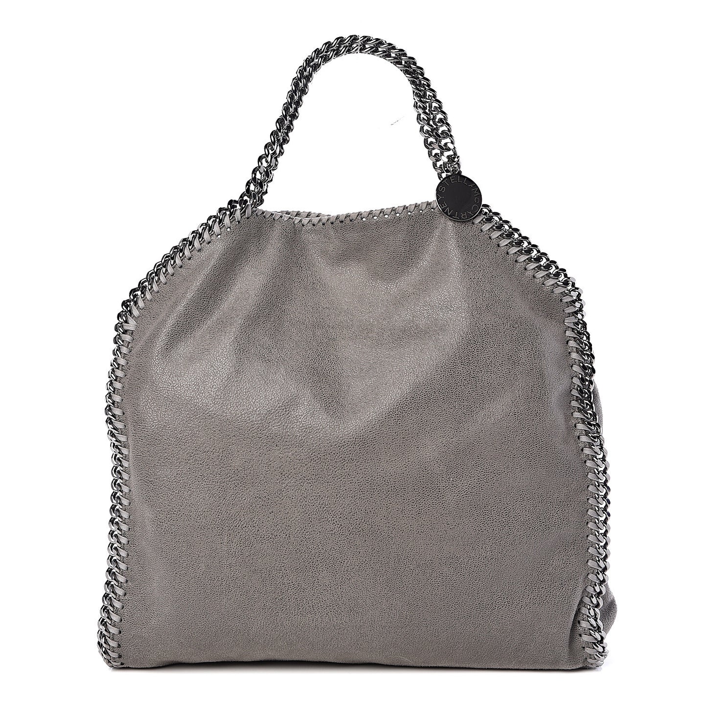 Shaggy Deer Falabella Fold Over Tote Grey