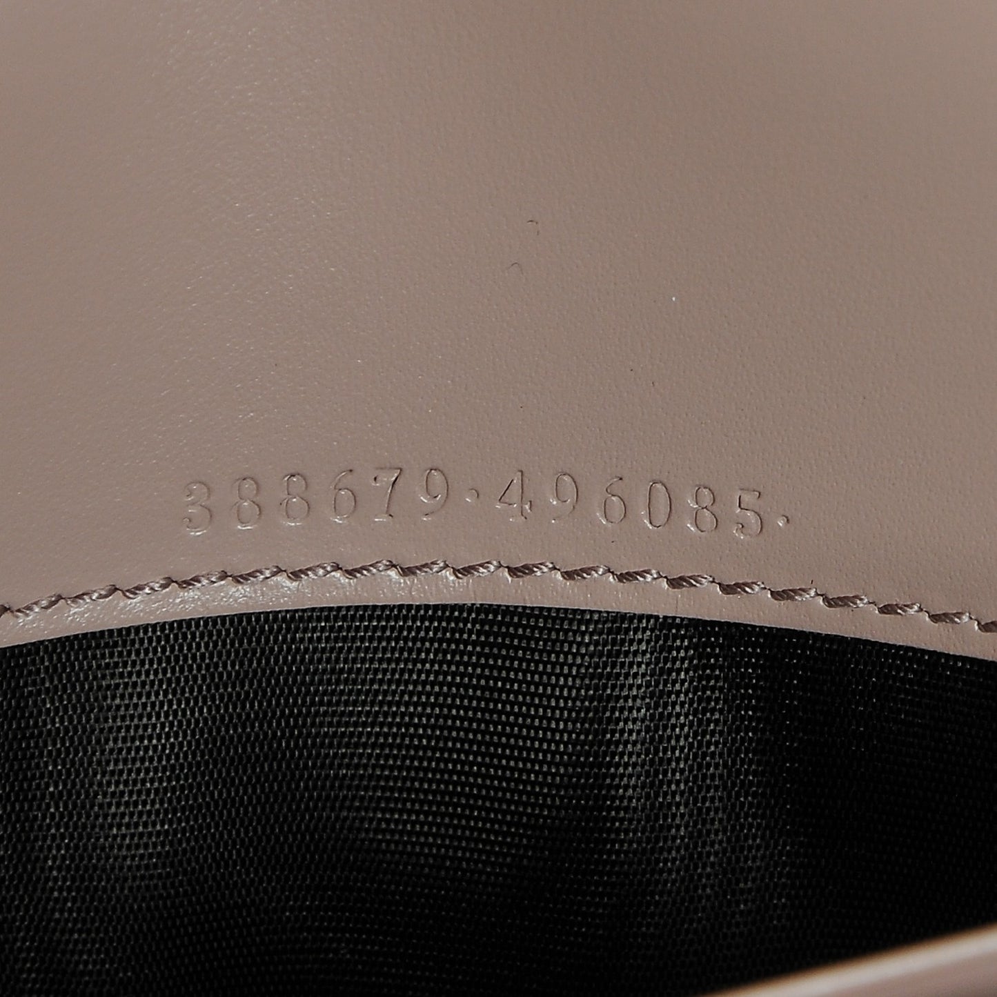 Guccissima Bow Continental Wallet Rose Beige