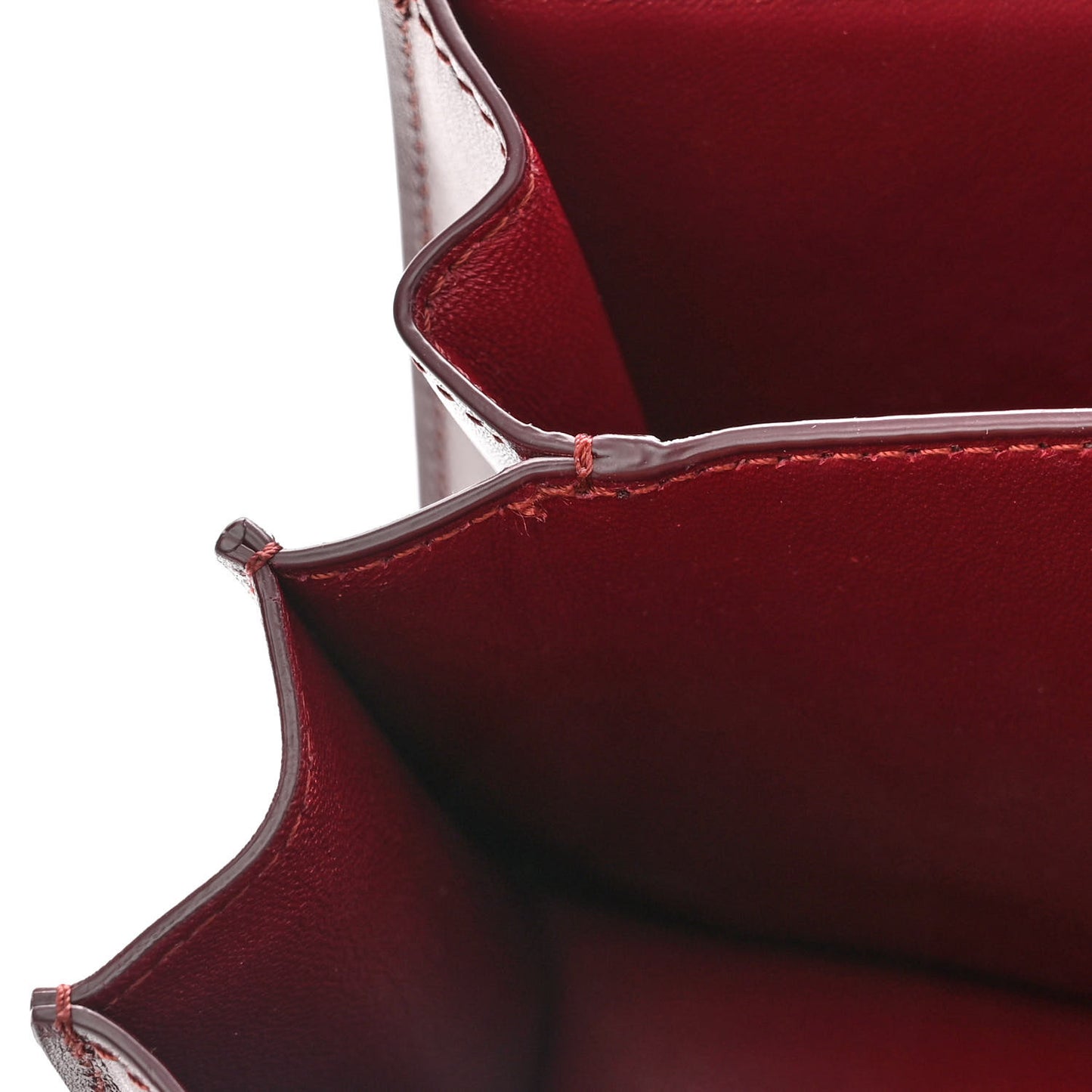 Box Calfskin Small Classic Box Flap Bag Burgundy