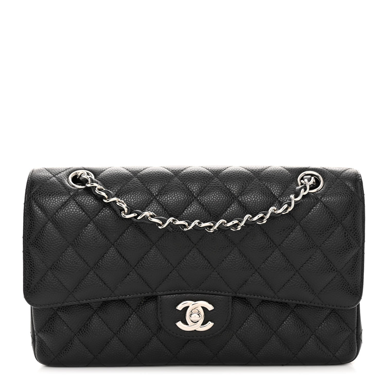 Chanel Caviar Quilted Medium Double Flap Black 1 of 10