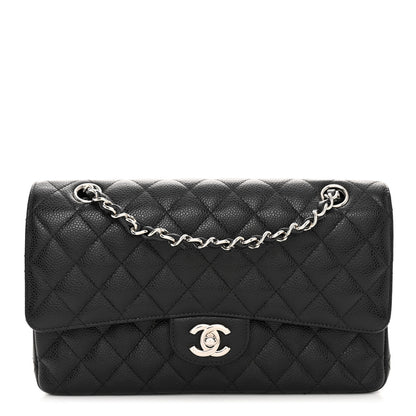 Chanel Caviar Quilted Medium Double Flap Black 1 of 10