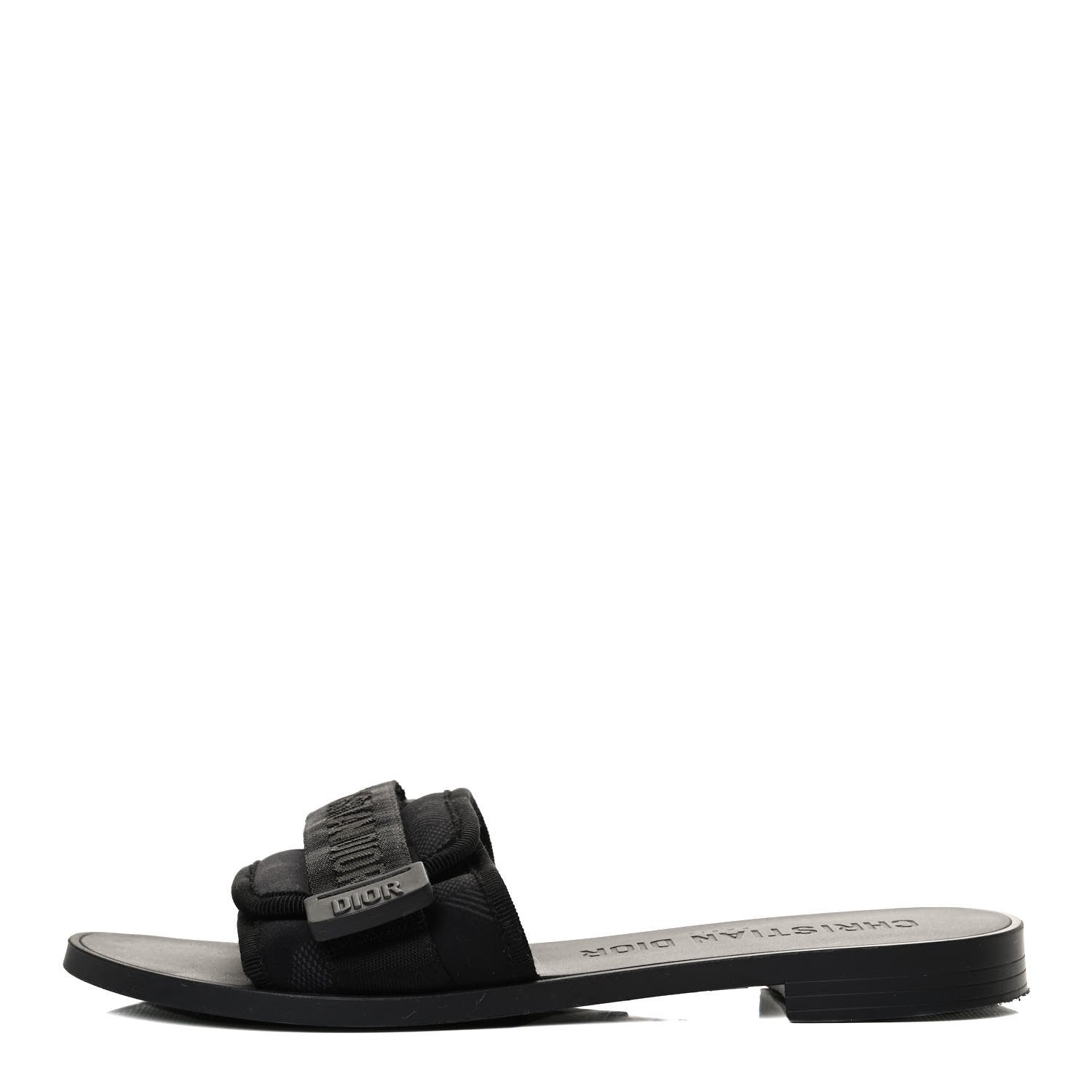 Christian Dior Technical Stretch Fabric Camouflage Dio(r)evolution Slide Sandals 36 Black Military 1 of 11