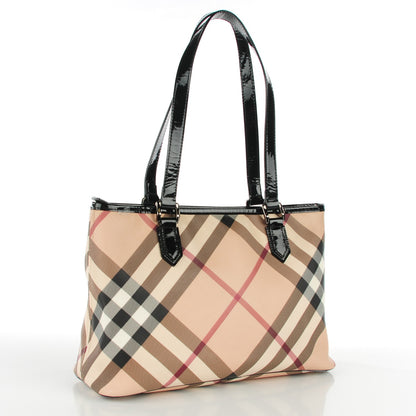 Burberry Nova Check Medium Tote Black 3 of 8
