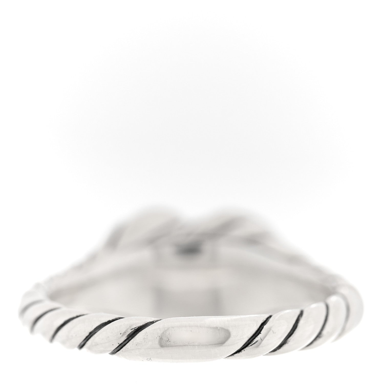 David Yurman Sterling Silver Sculpted Heart Pinky Ring 46 3.75 3 of 5