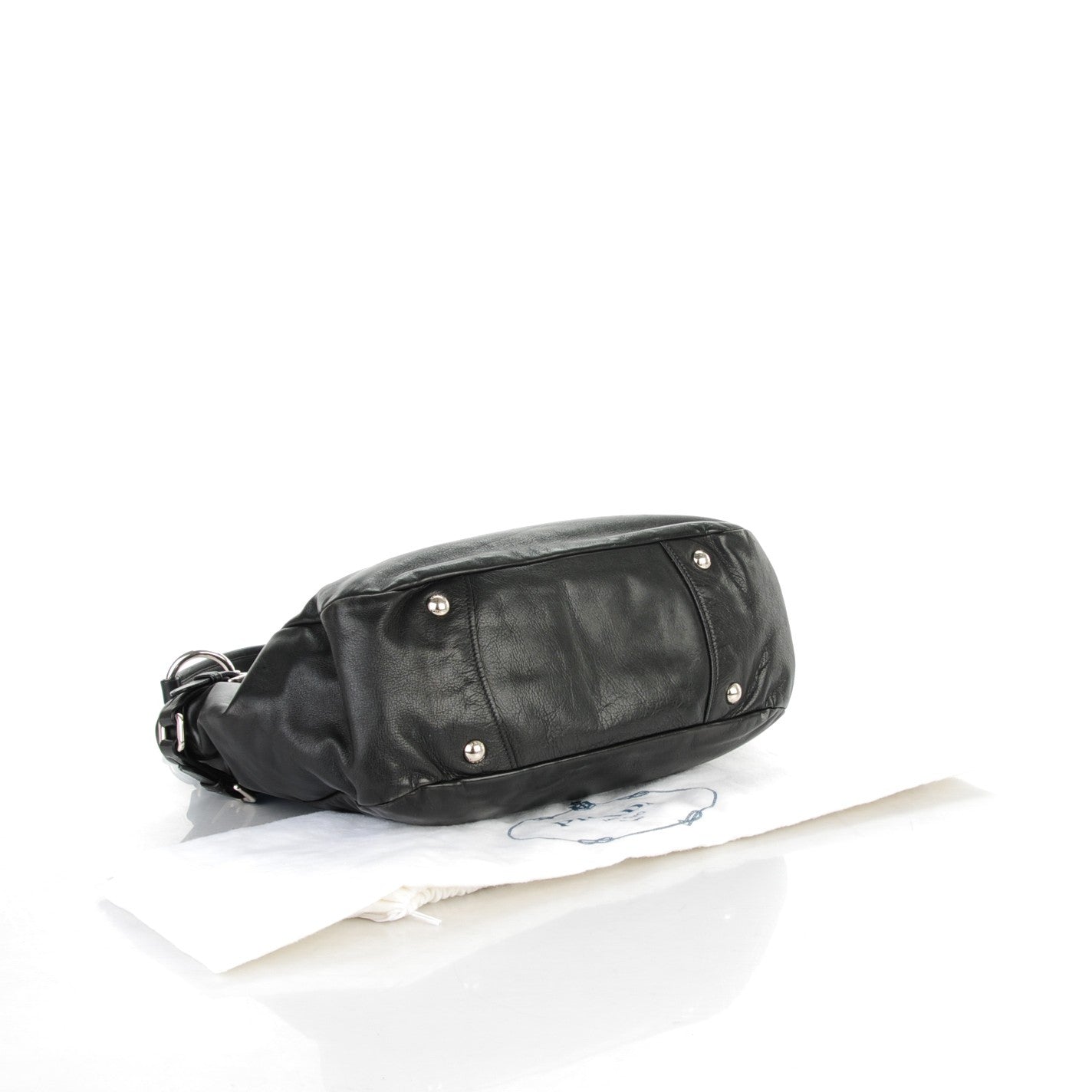 Prada Soft Calf Side Pocket Hobo Nero Black 4 of 8