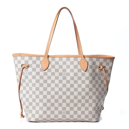 Louis Vuitton Damier Azur Neo Neverfull MM Rose Ballerine 1 of 9