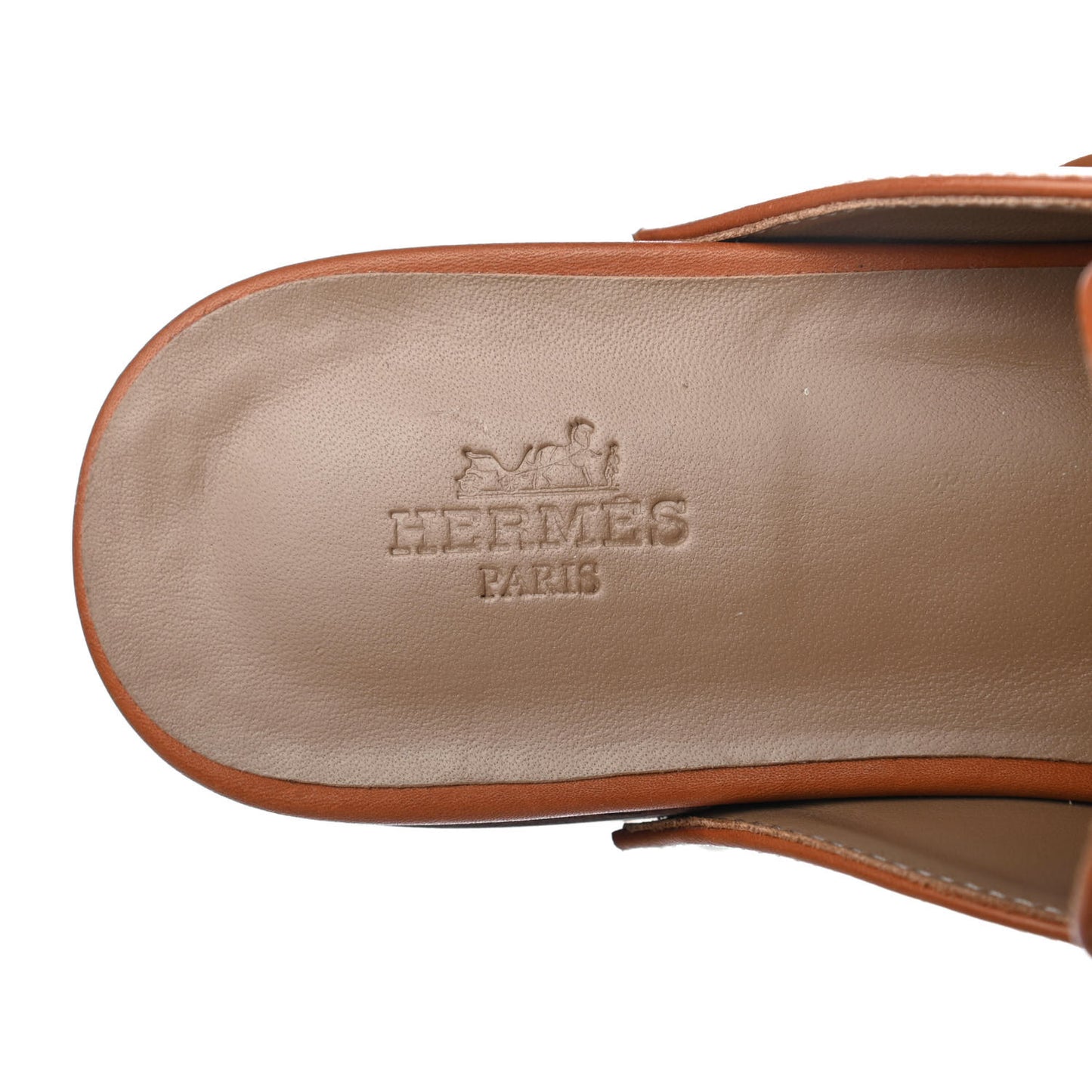 Heritage Calfskin Carlotta Mules 36 Naturel