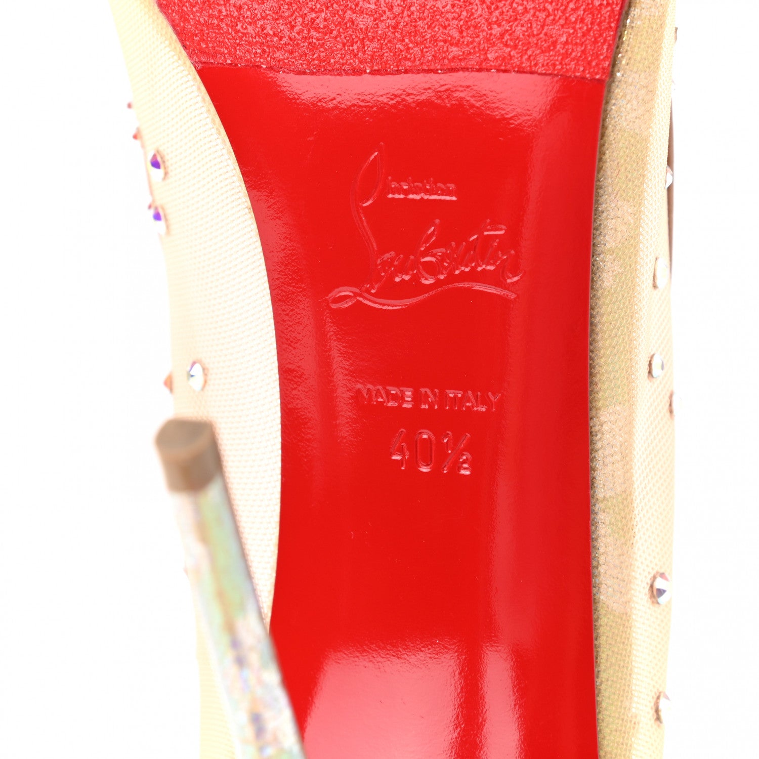 Christian Louboutin Crystal Strass Follies 100 Pumps 37 Crystal 6 of 9