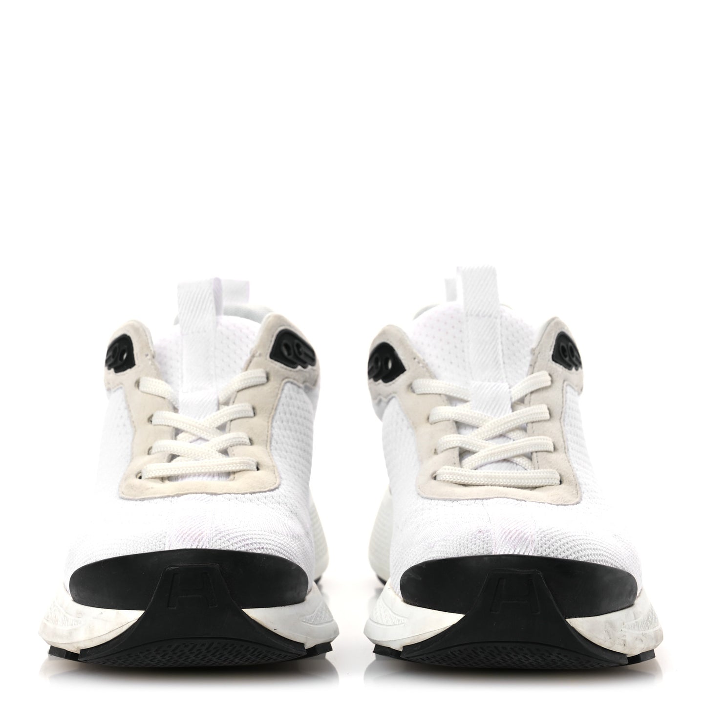 Technical Knit Suede Heros Sneakers 37.5 White