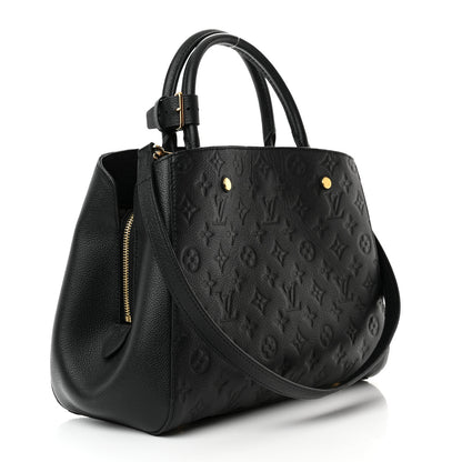 Louis Vuitton Empreinte Montaigne MM Black 3 of 10