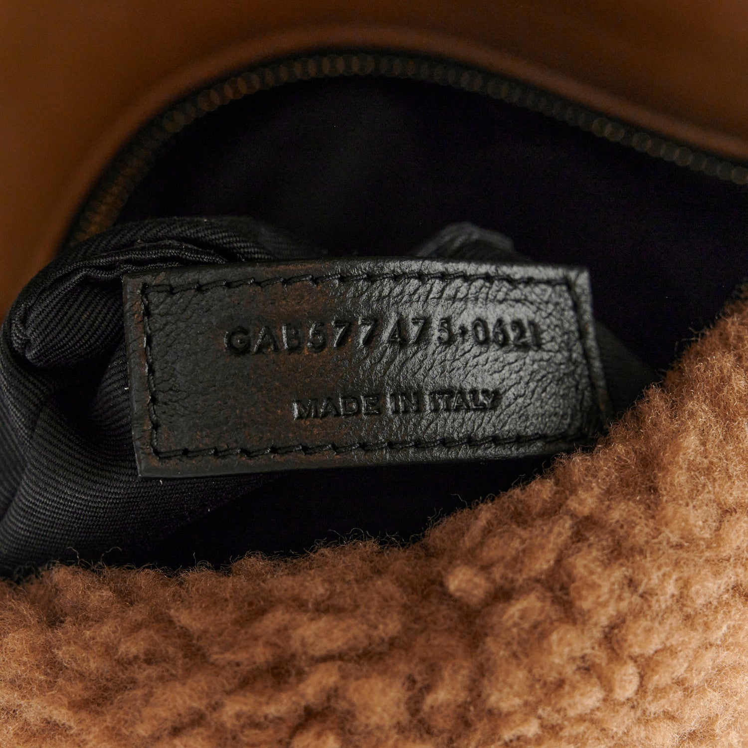 Saint Laurent Shearling Quilted Medium Loulou Puffer Monogram Chain Satchel Natural Brown 8 of 11