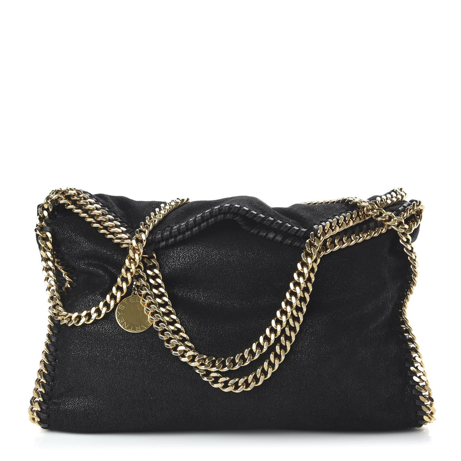 Stella McCartney Shaggy Deer Falabella Fold Over Tote Black 1 of 10