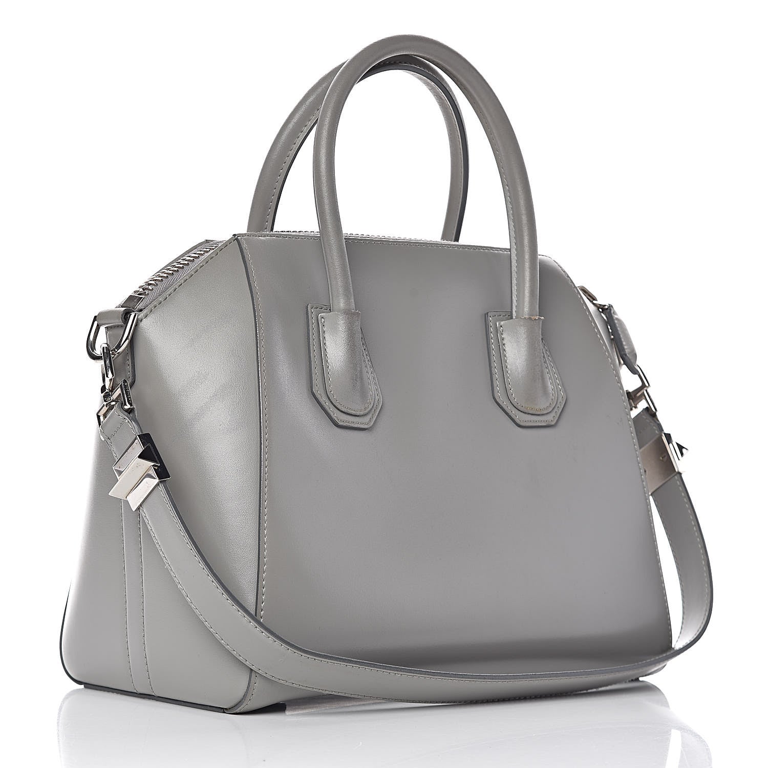 Givenchy Shiny Lord Calfskin Small Antigona Pearl Grey 3 of 19