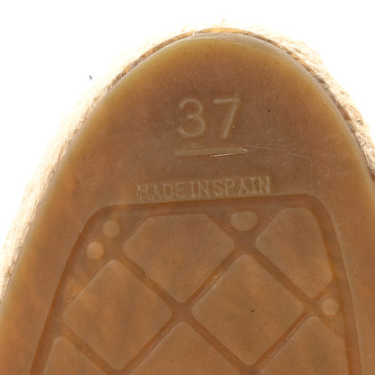 Chanel Lambskin CC Espadrilles 37 Black 7 of 10