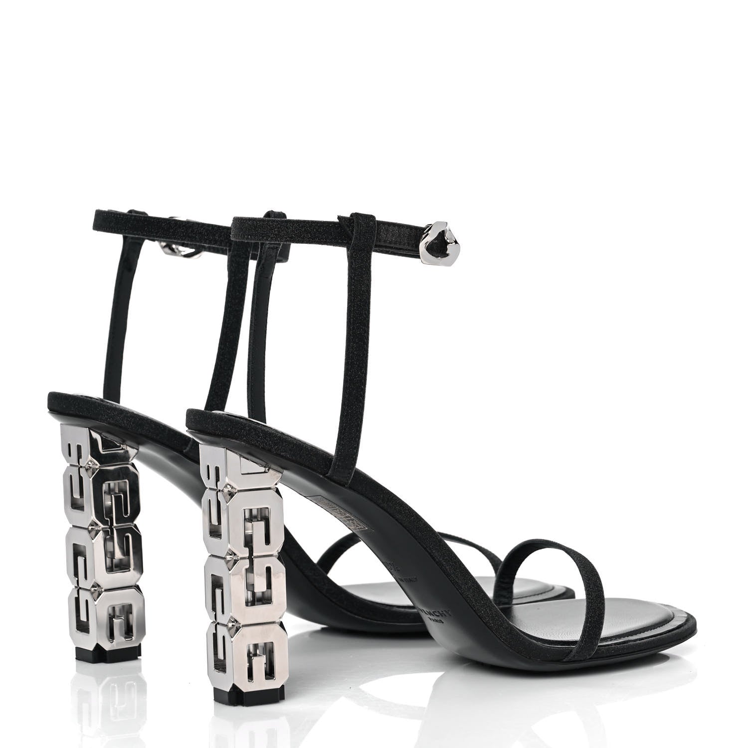Givenchy Smooth Nappa G Cube 85mm Sandals 39.5 Black 4 of 9