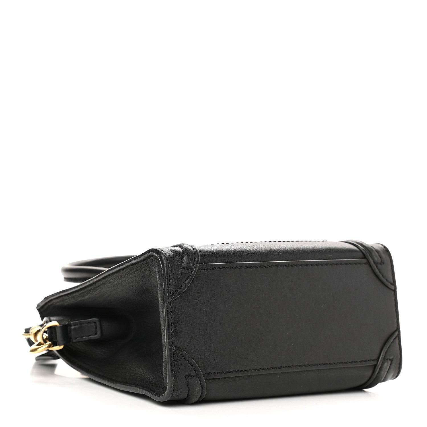 Celine Smooth Calfskin Nano Luggage Black 4 of 10