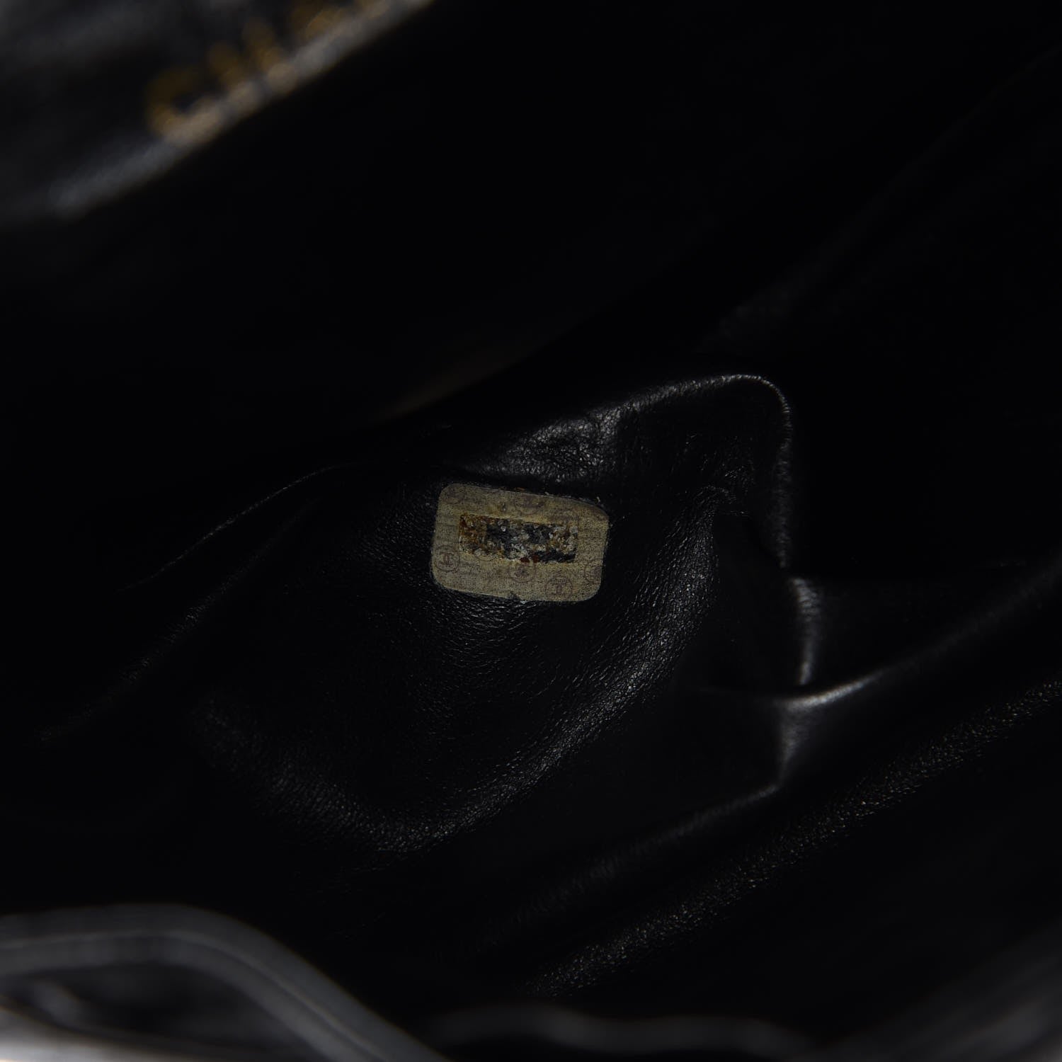 Chanel Lambskin Quilted Drawstring Backpack Black 7 of 7