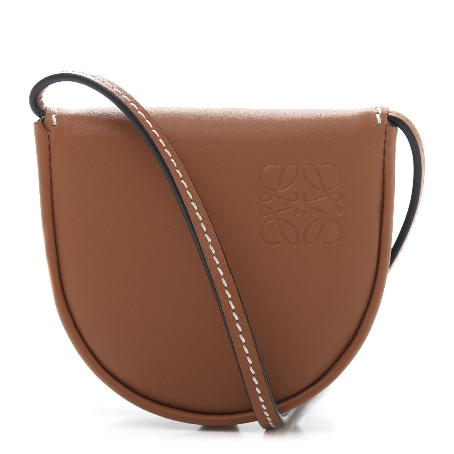 Loewe Soft Calfskin Mini Heel Pouch Tan 1 of 10