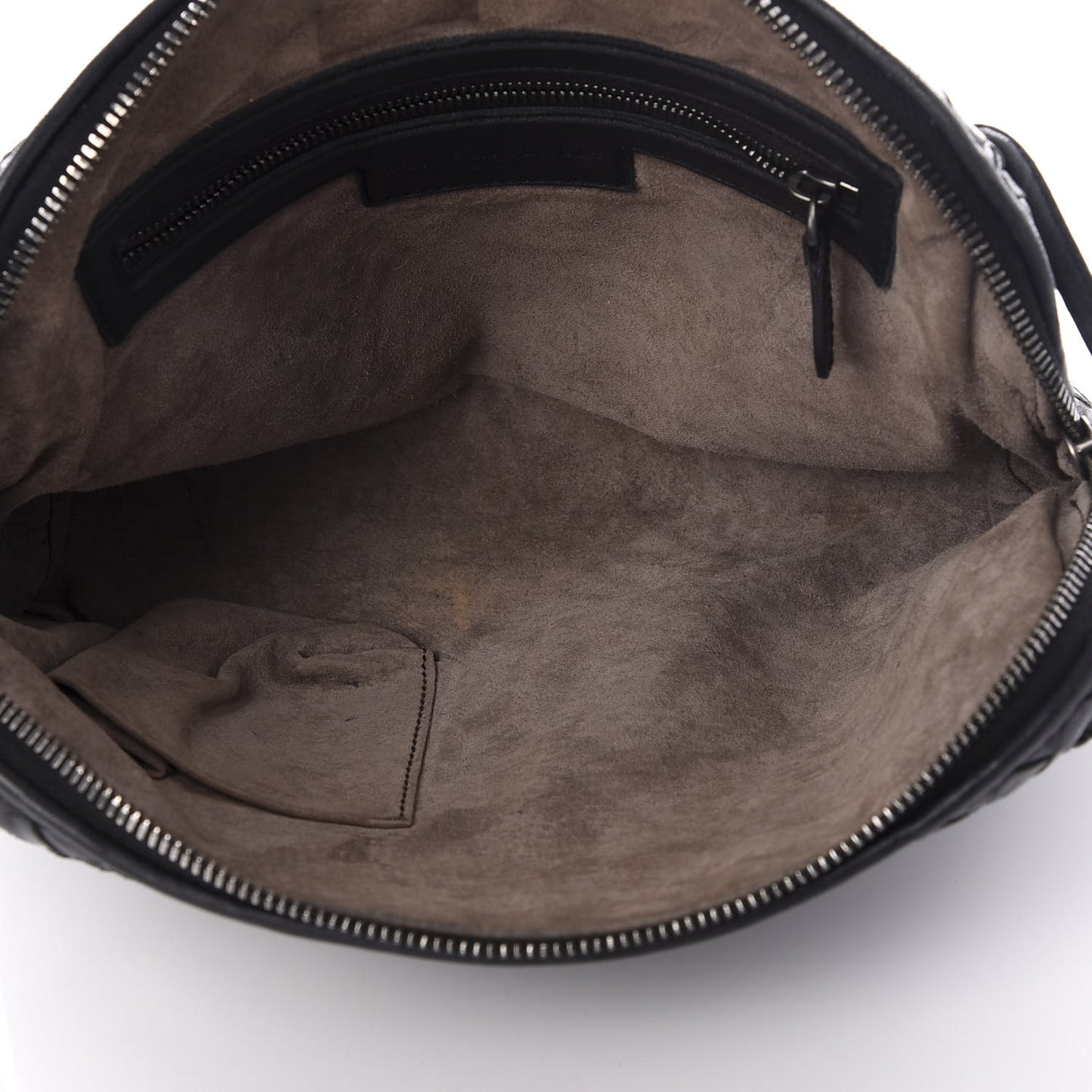 Nappa Intrecciato Pillow Crossbody Messenger Black
