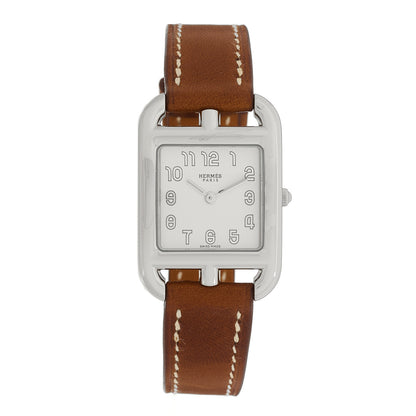 Hermes Stainless Steel Barenia 23mm Cape Cod Quartz Watch Fauve 1 of 5